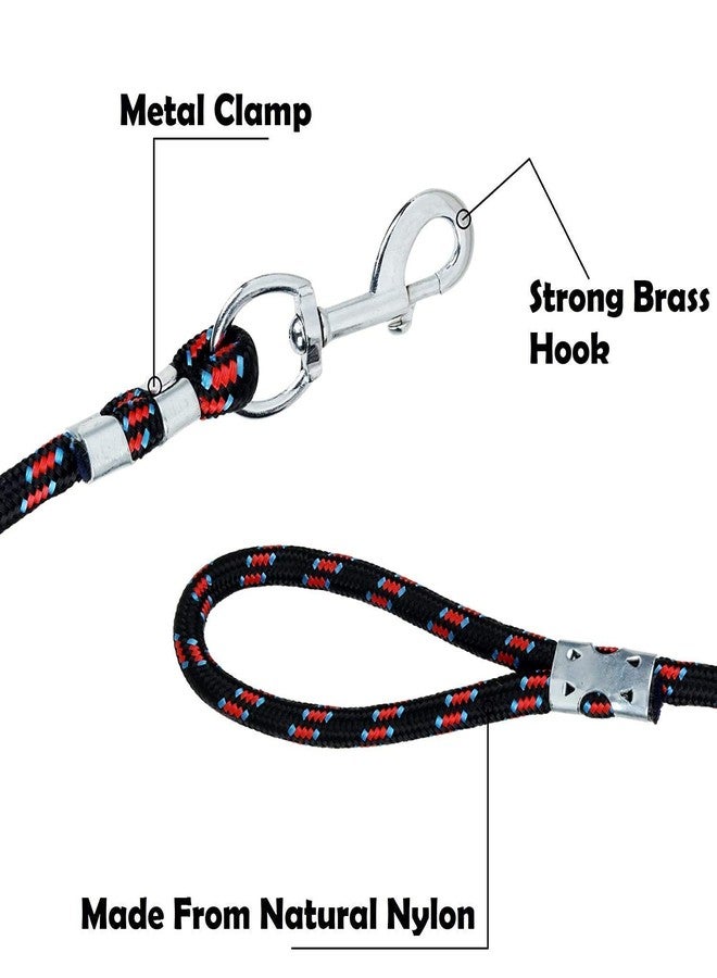 D&C PAWS Roap Leash (48-60) Inches Nylon Rope Leash Medium (15MM) Heavy Rope Leash with Hook (Color May Vary) - Image 4